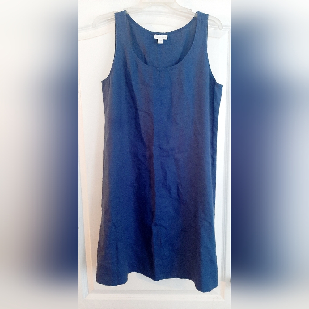 J Jill 100% linen sleeveless dress size Med petite